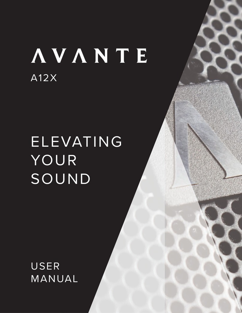 Avante A12X user manual
