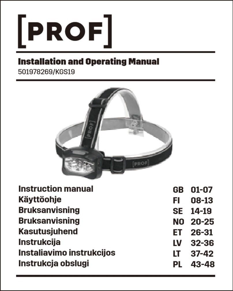 PROF KGS19 User manual