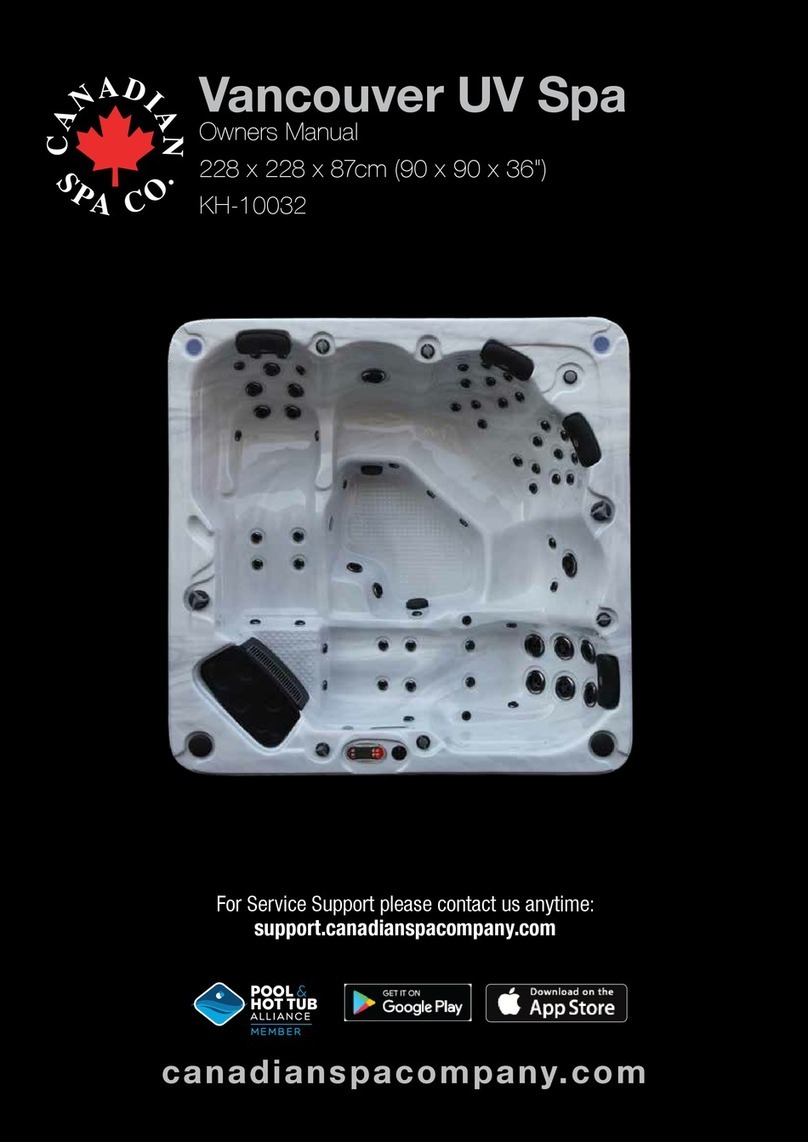 Canadian Spa Vancouver UV Spa KH-10032 owner's manual
