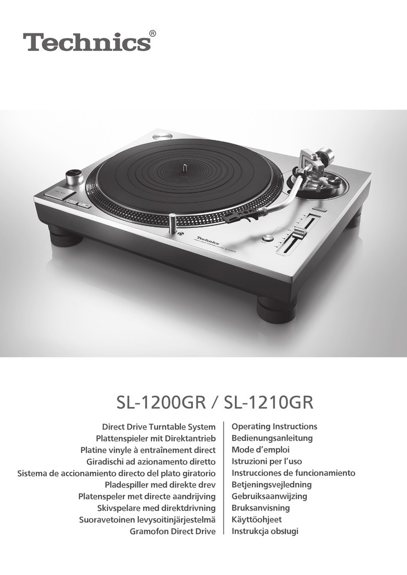 Technics SL-1210GR User manual