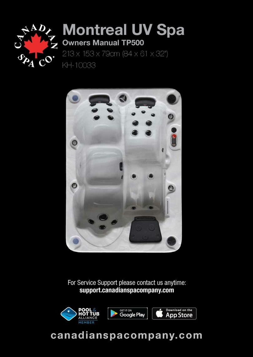 Canadian Spa Montreal UV Spa KH-10033 User manual
