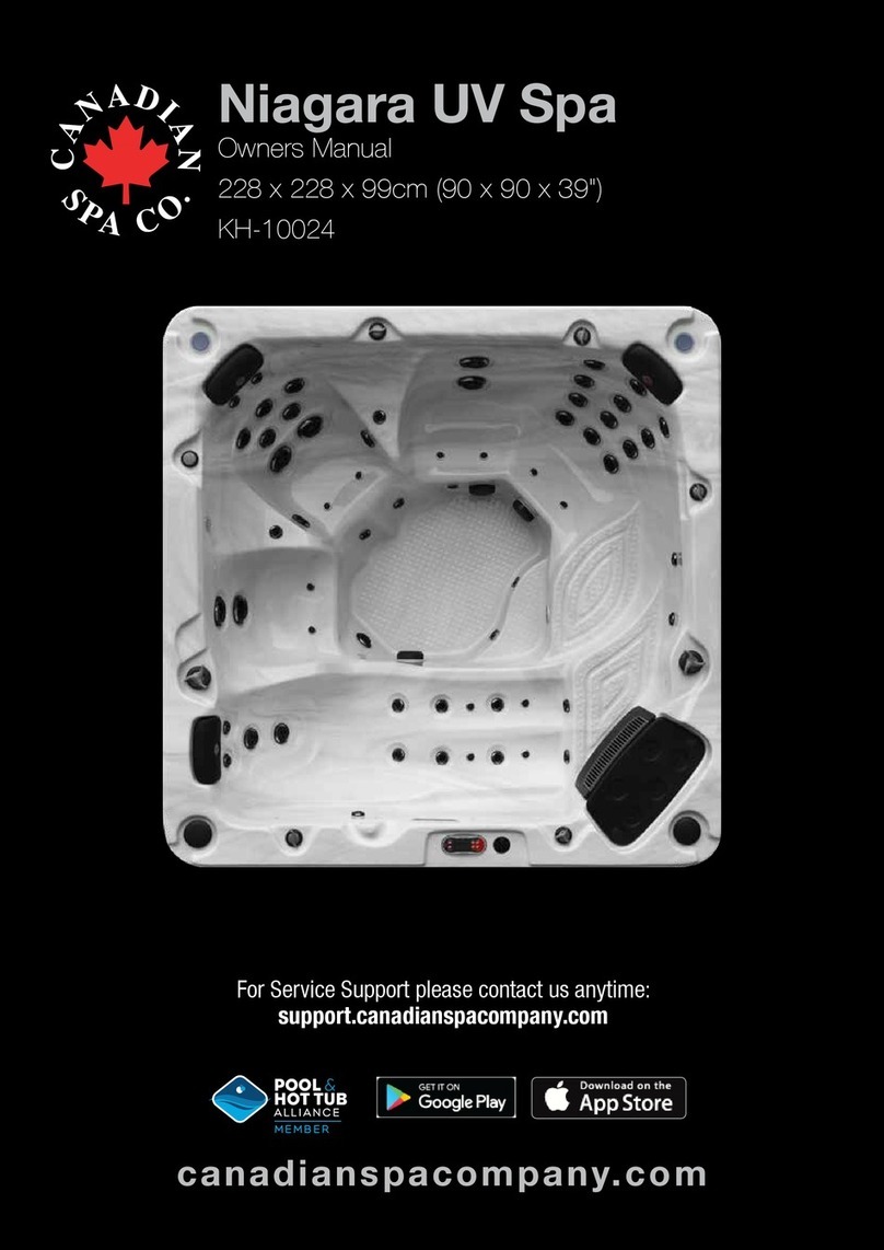Canadian Spa Niagara UV Spa KH-10024 owner's manual