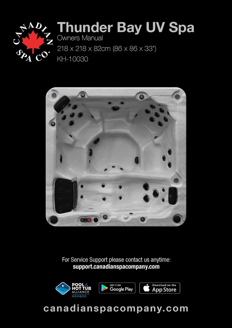 Canadian Spa Thunder Bay UV Spa KH-10030 owner's manual Canadian Spa Thunder Bay UV Spa KH-10030 owner's manual