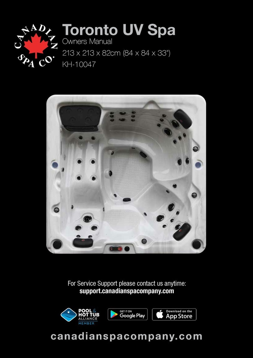 Canadian Spa Toronto SE SPA KH-10047 owner's manual