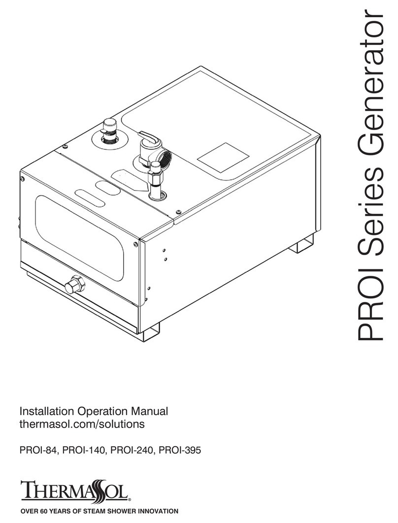Thermasol PROI Seres Installation & operation manual