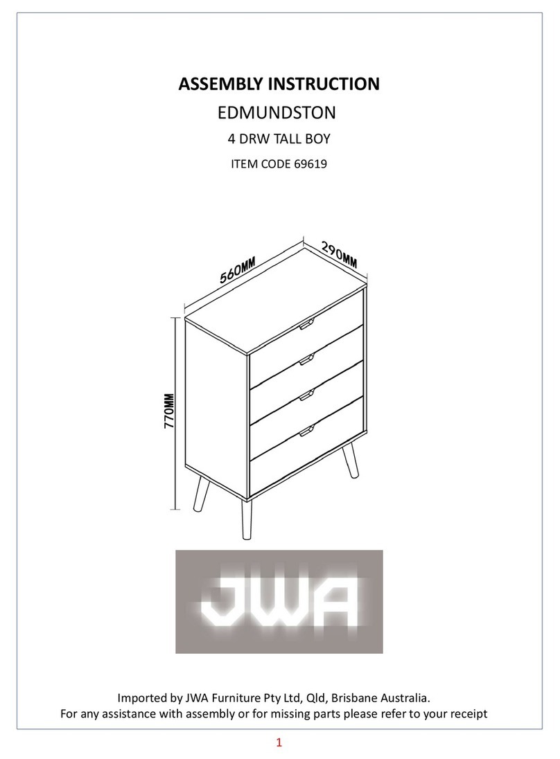 JWA EDMUNDSTON 69619 Assembly instruction