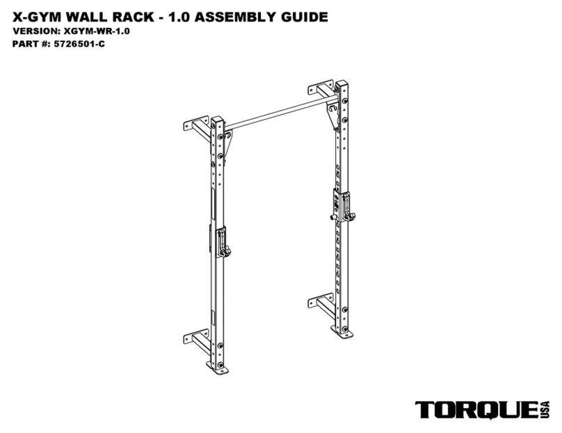 Torque X-GYM WALL RACK - 1.0 User manual