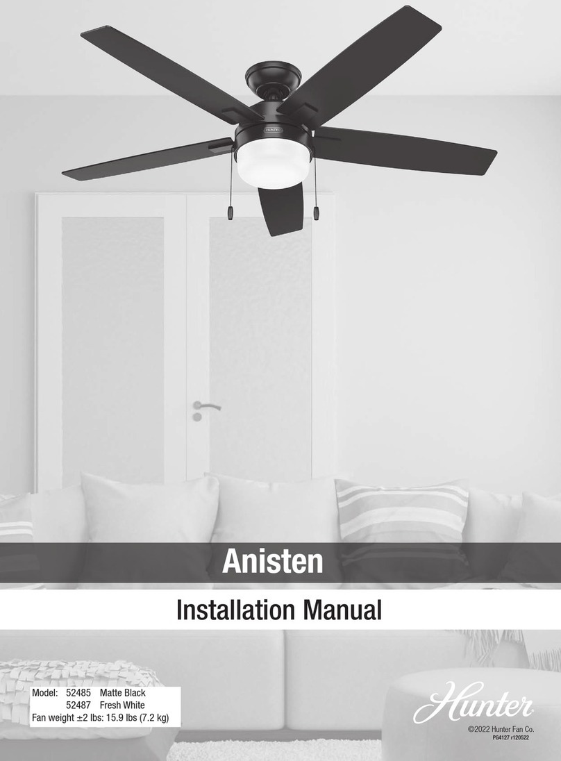 Hunter 52485 User manual
