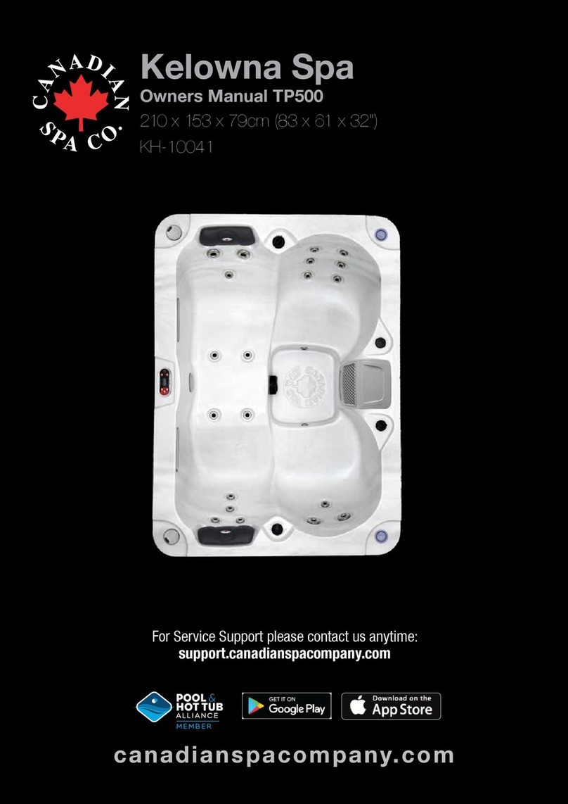 Canadian Spa Kelowna Spa KH-10041 User manual
