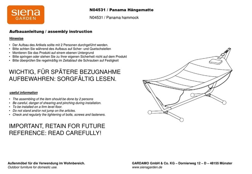 siena GARDEN N04531 Assembly instruction