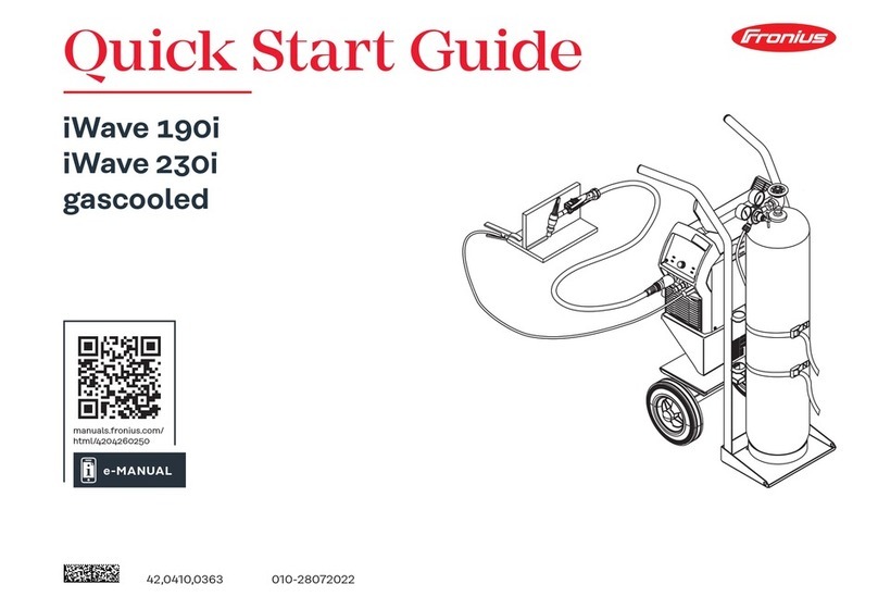 FRO­NIUS iWave 190i quick start guide