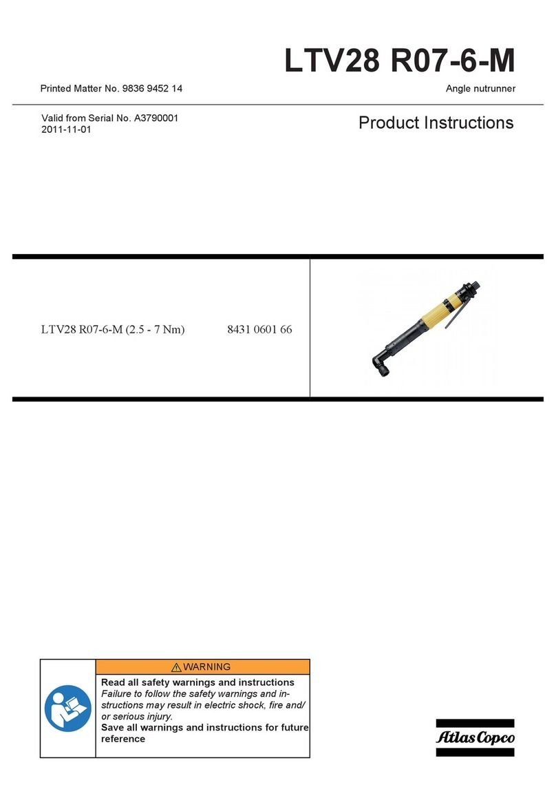 Atlas Copco LTV28 R07-6-M Instruction sheet
