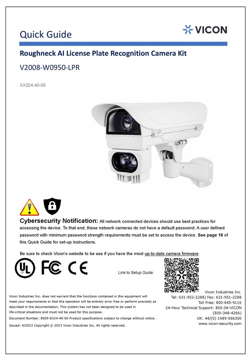 Vicon V2008-W0950-LPR User manual