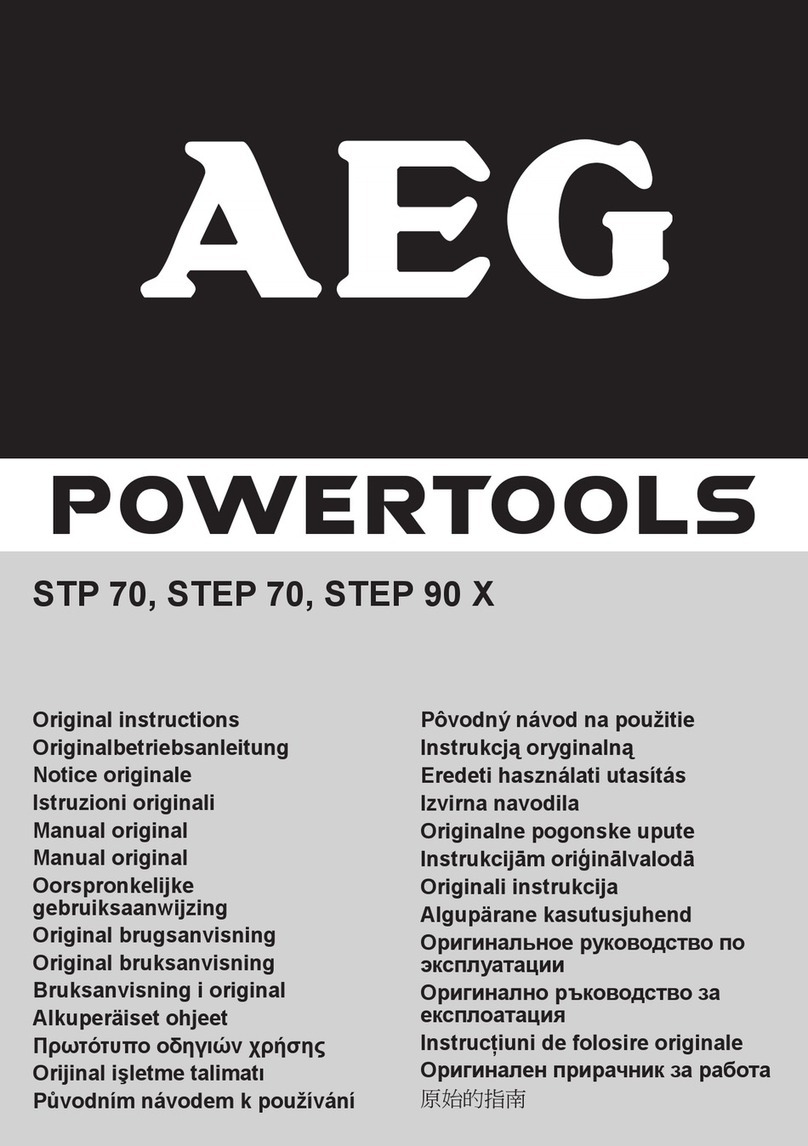 AEG STP 70 User manual