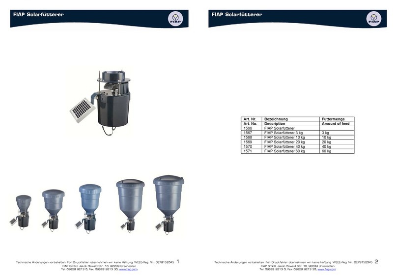 Fiap 1566 operating manual