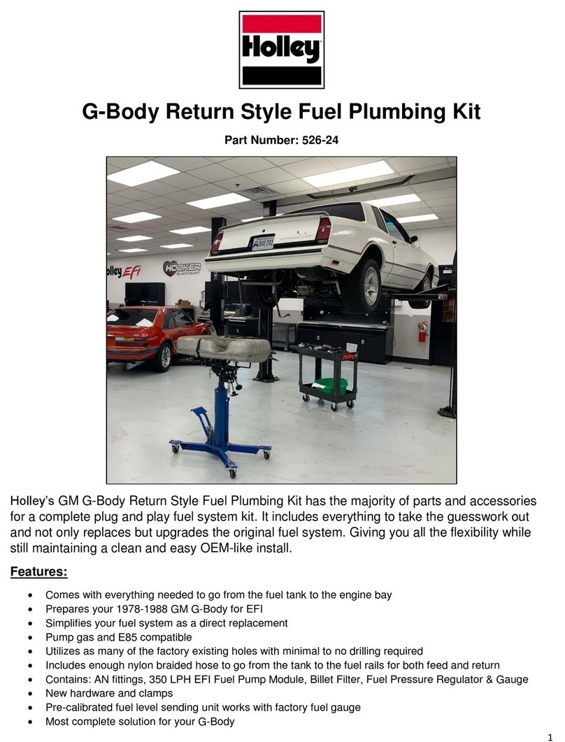 Holley 526-24 User manual