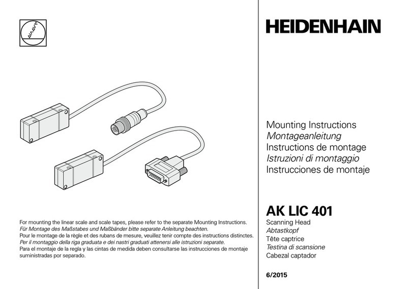 HEIDENHAIN AK LIC 401 Mounting instructions