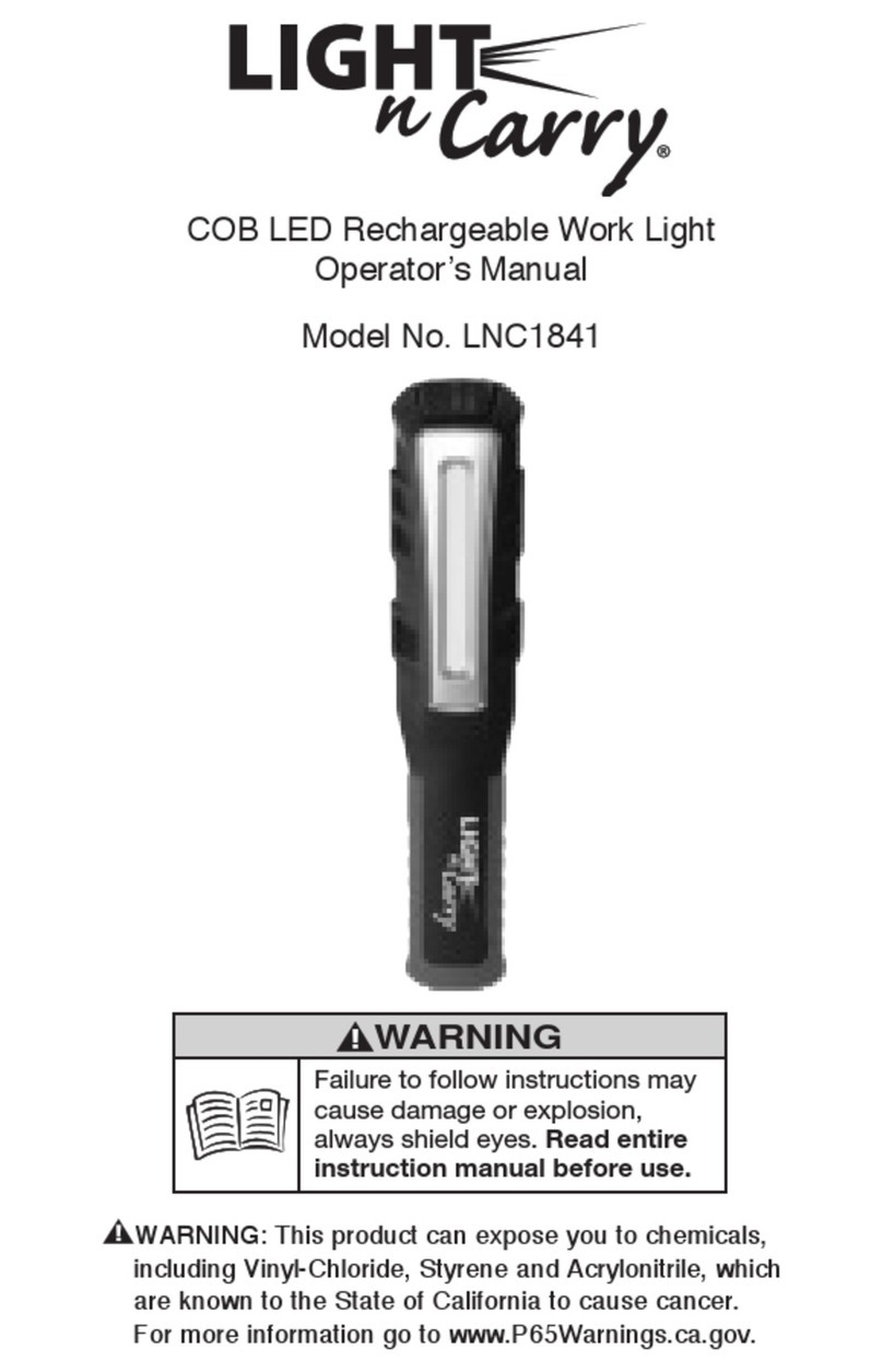 Light-N-Carry LNC1841 User manual