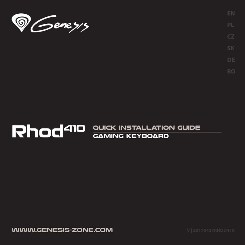 Genesis Rhod 410 Quick installation guide