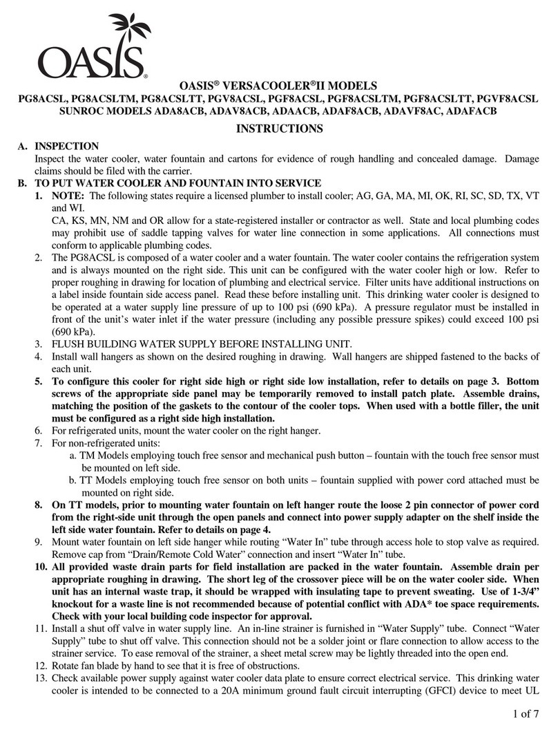 Oasis PG8ACSL instructions Oasis PG8ACSL instructions
