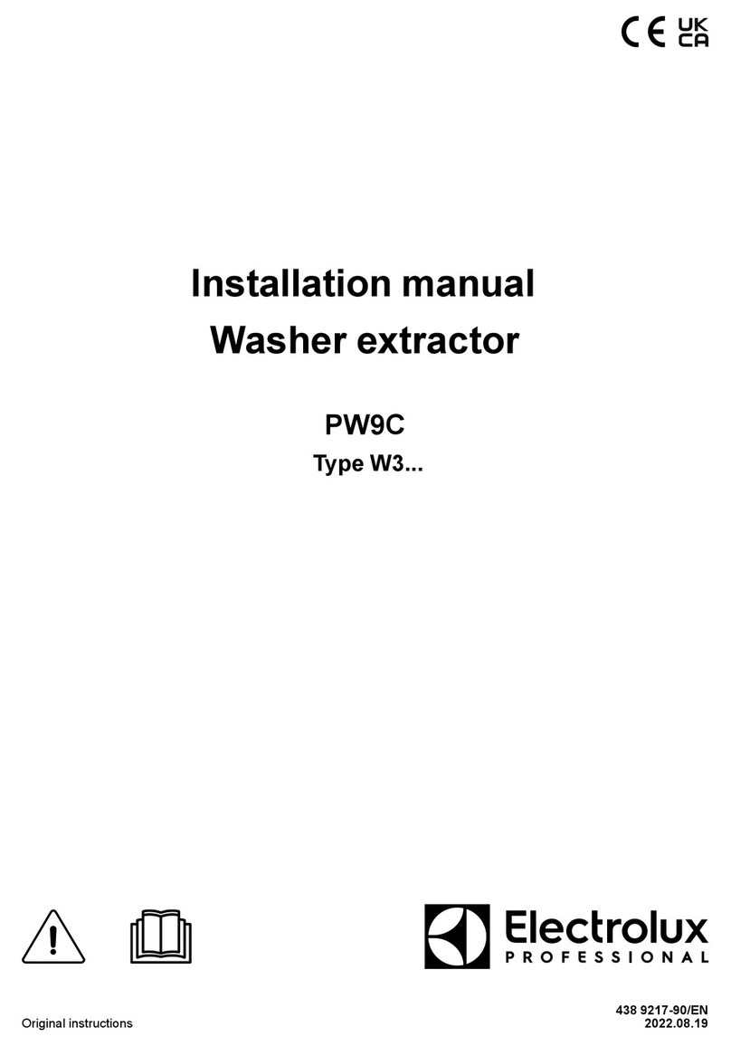 Electrolux PW9C installation manual