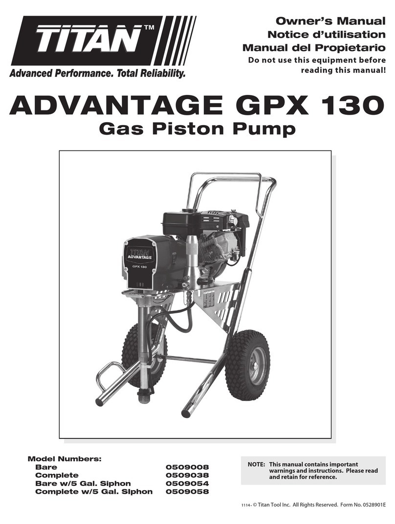 Titan Tool ADVANTAGE GPX 130 owner's manual Titan Tool ADVANTAGE GPX 130 owner's manual