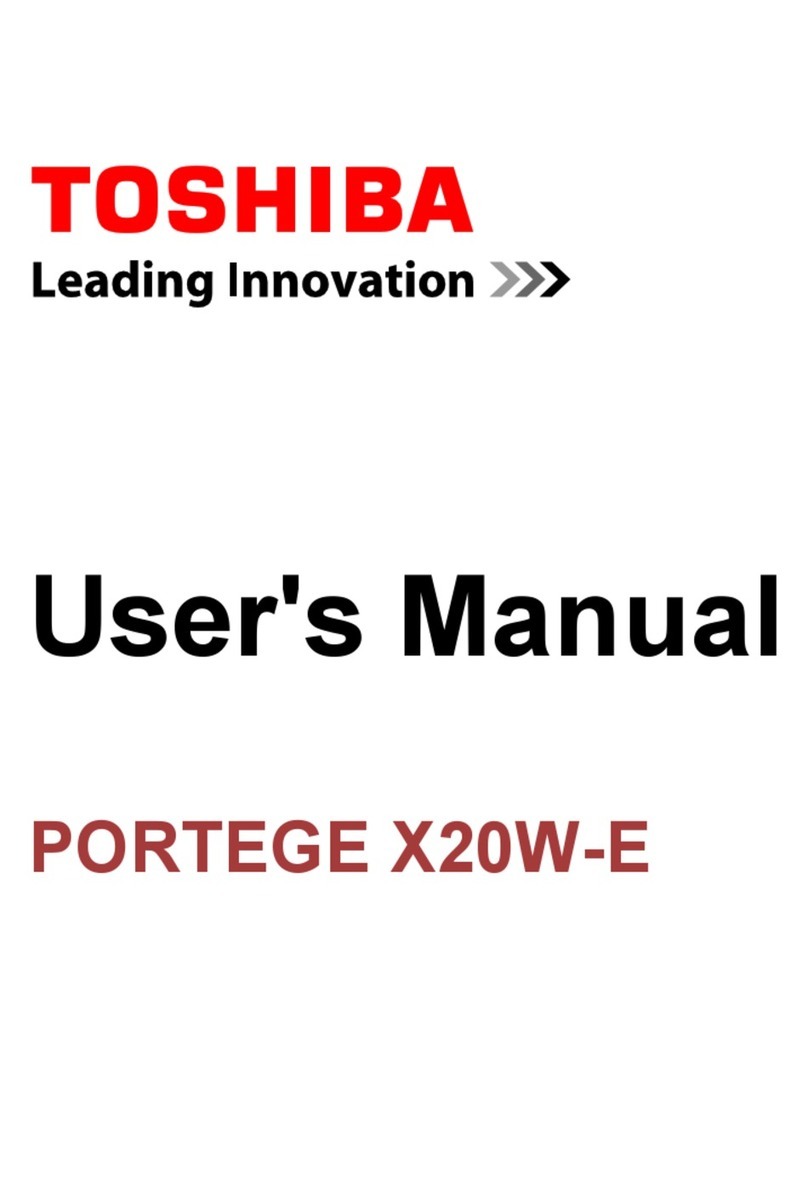 Toshiba PORTEGE X20W-E User manual
