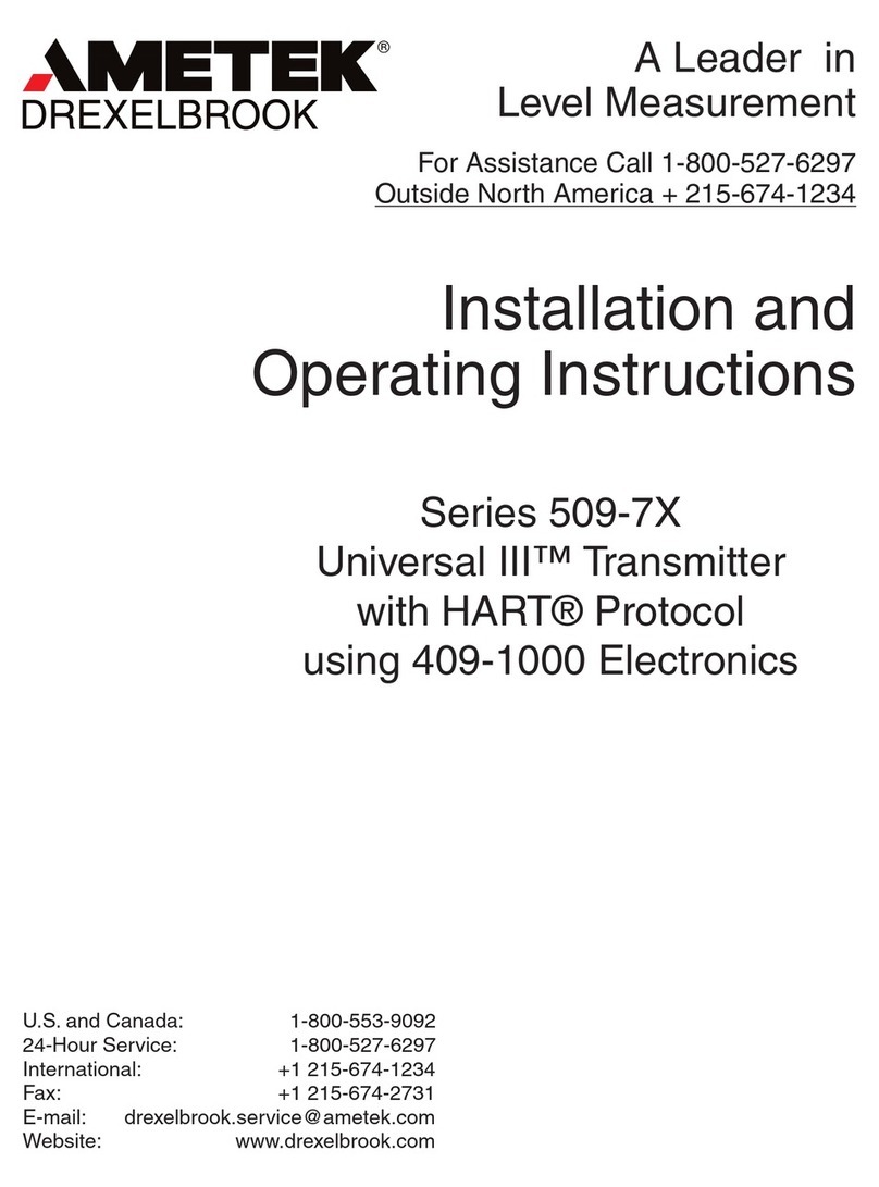 Ametek Universal III 509-7X Series User manual