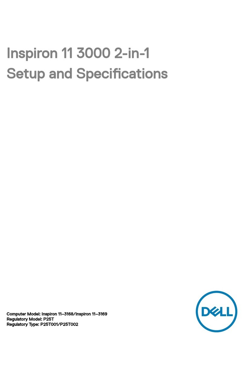 Dell Inspiron 11 3000 2-in-1 Operation and maintenance manual