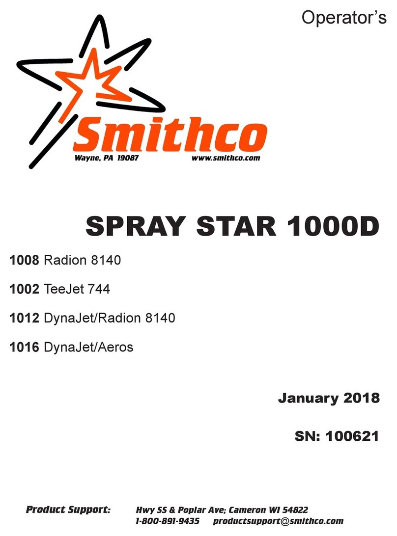 Smithco SPRAY STAR 1000D User manual