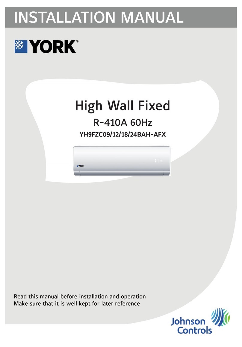 Johnson Controls York YH9FZC24BAH-AFX User manual