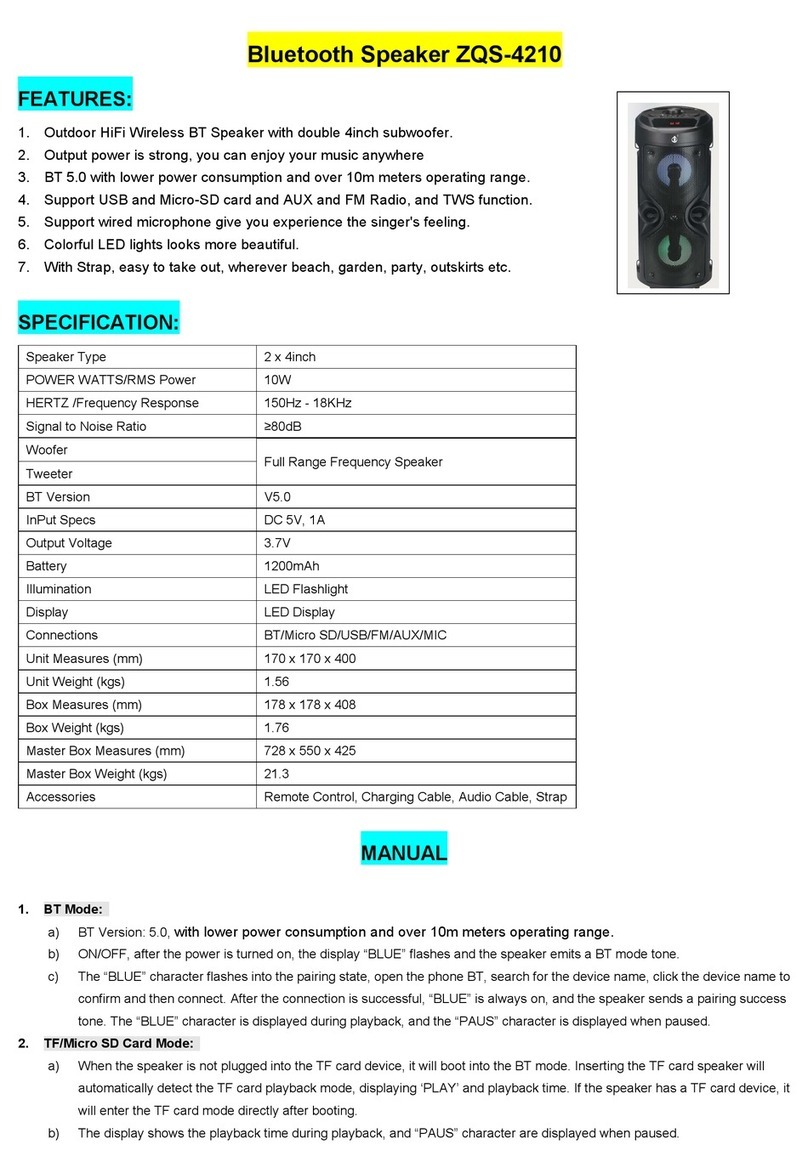 CITYSING-E ZQS-4210 manual