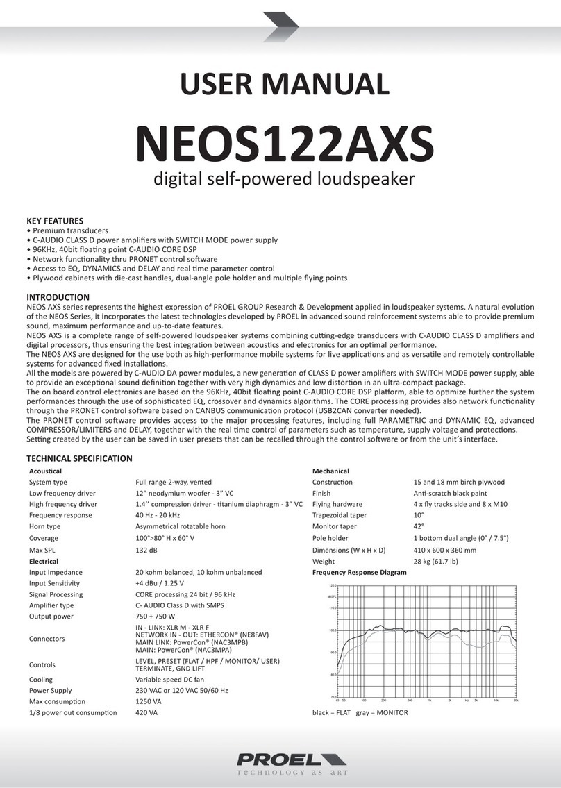 PROEL NEOS122AXS User manual
