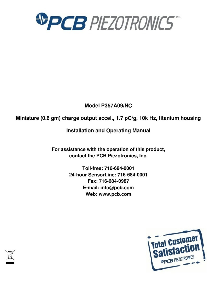 PCB Piezotronics P357A09/NC User manual