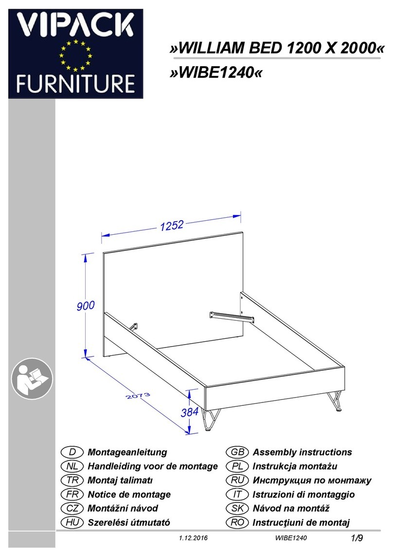 VIPACK WILLIAM WIBE1240 Assembly instructions VIPACK WILLIAM WIBE1240 Assembly instructions