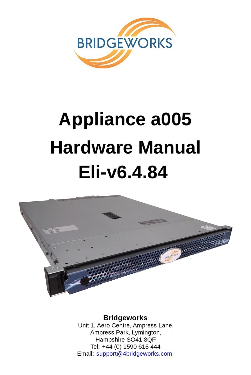 Bridgeworks Appliance a005 User manual