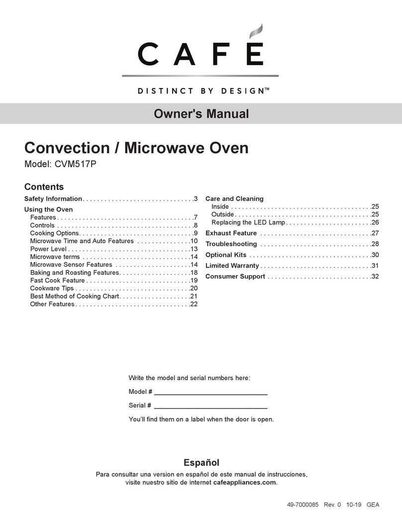 Cafe CVM517P4M5W2 owner's manual
