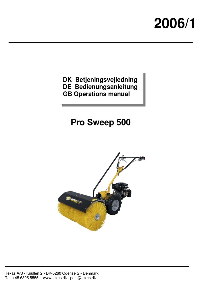 Texas A/S Pro Sweep 500 User manual Texas A/S Pro Sweep 500 User manual