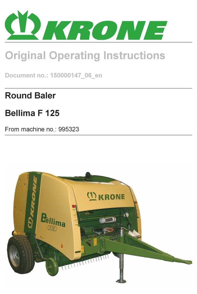 Krone Bellima F 125 operating instructions