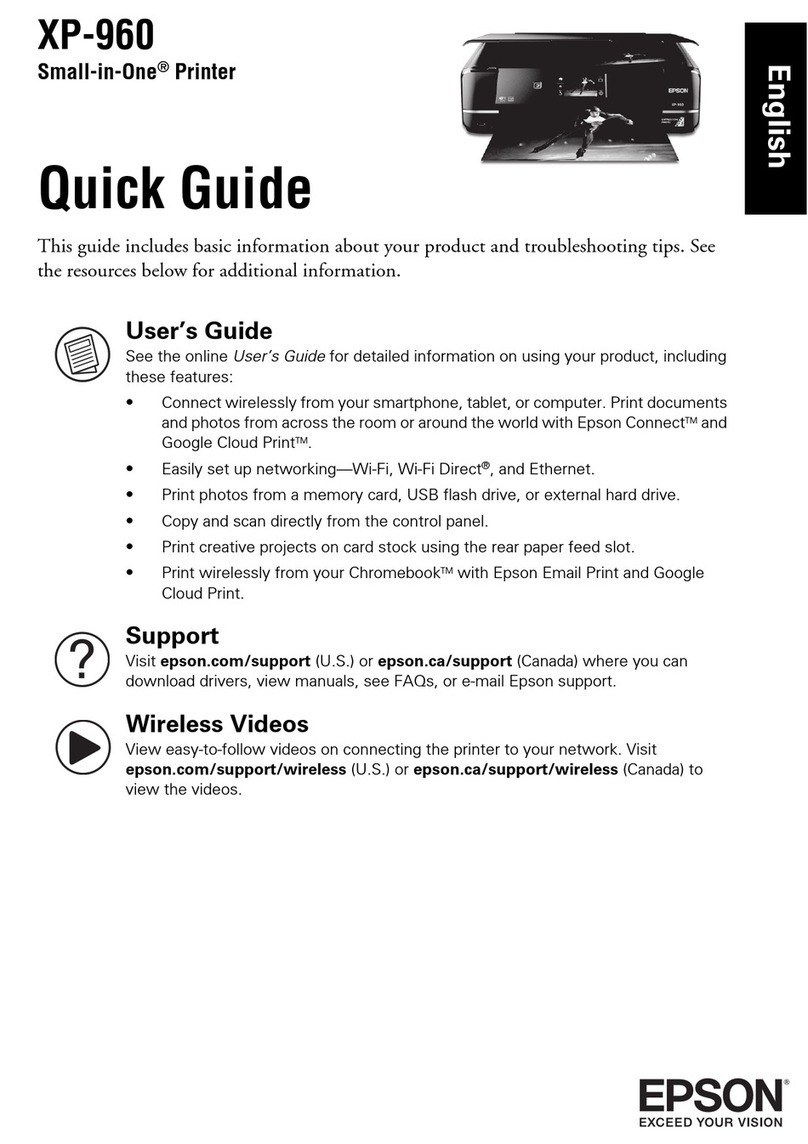 Epson Small-in-One XP-960 quick guide