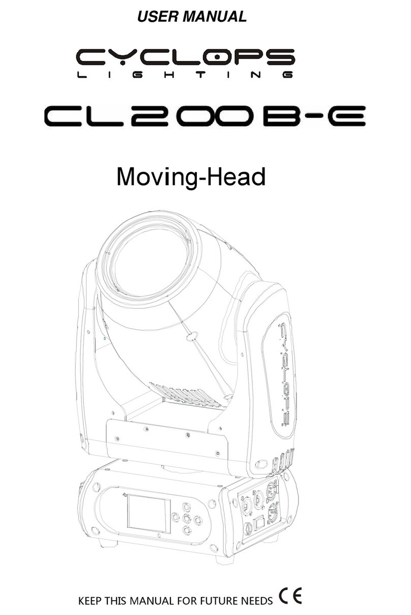 Cyclops Lighting CL200B-E user manual