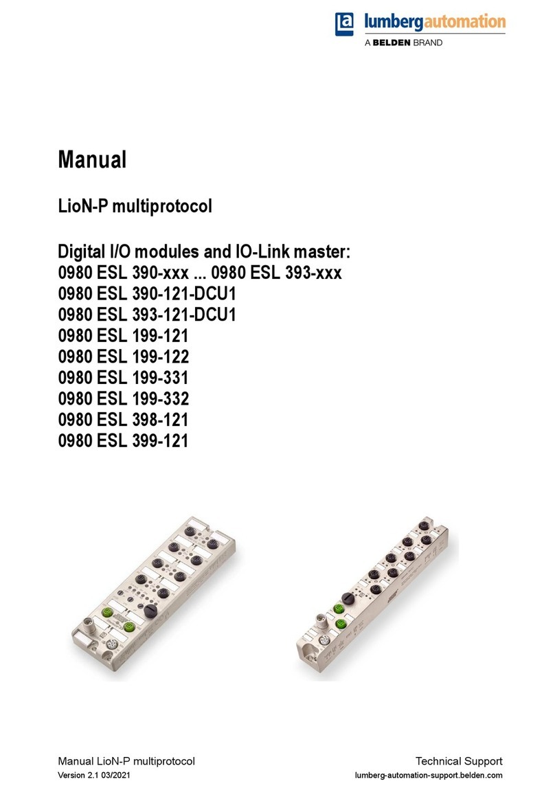 Belden lumberg automation LioN-P 0980 ESL... User manual Belden lumberg automation LioN-P 0980 ESL... User manual