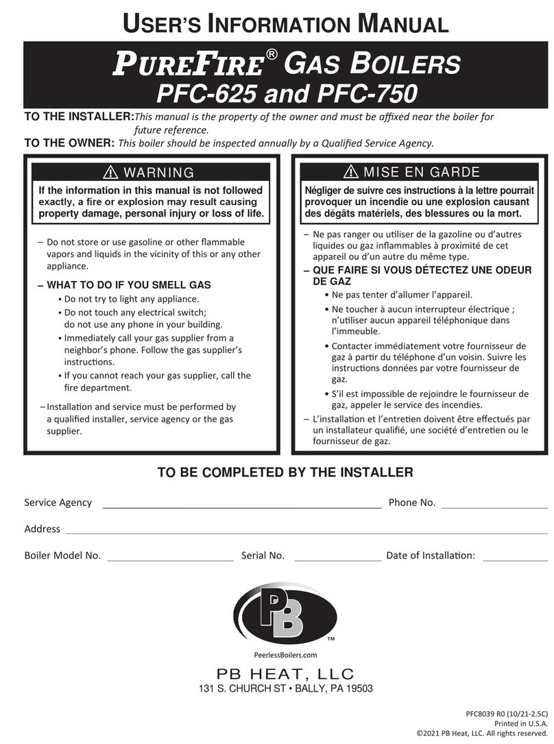 PB Heat PureFire PFC-625 User's information manual
