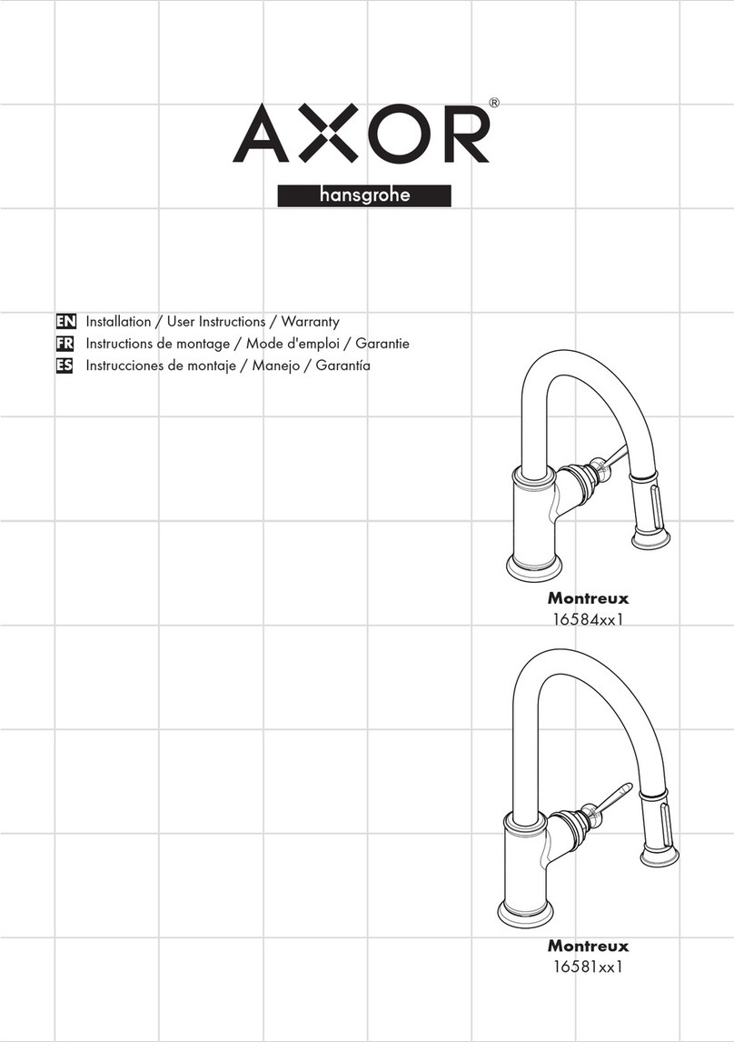 Hans Grohe AXOR Montreux 16584 1 Series Instruction Manual Hans Grohe AXOR Montreux 16584 1 Series Instruction Manual