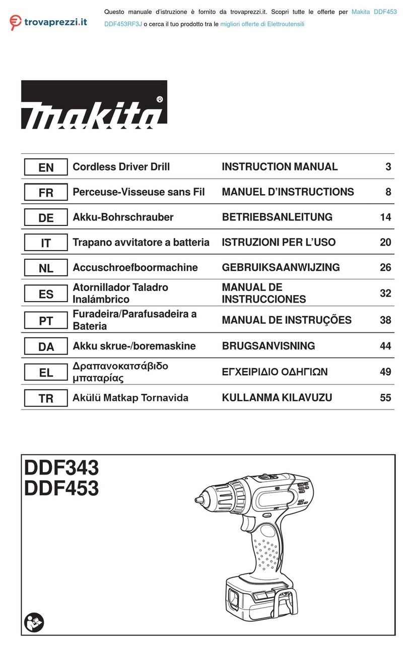 Makita DDF453RF3J User manual