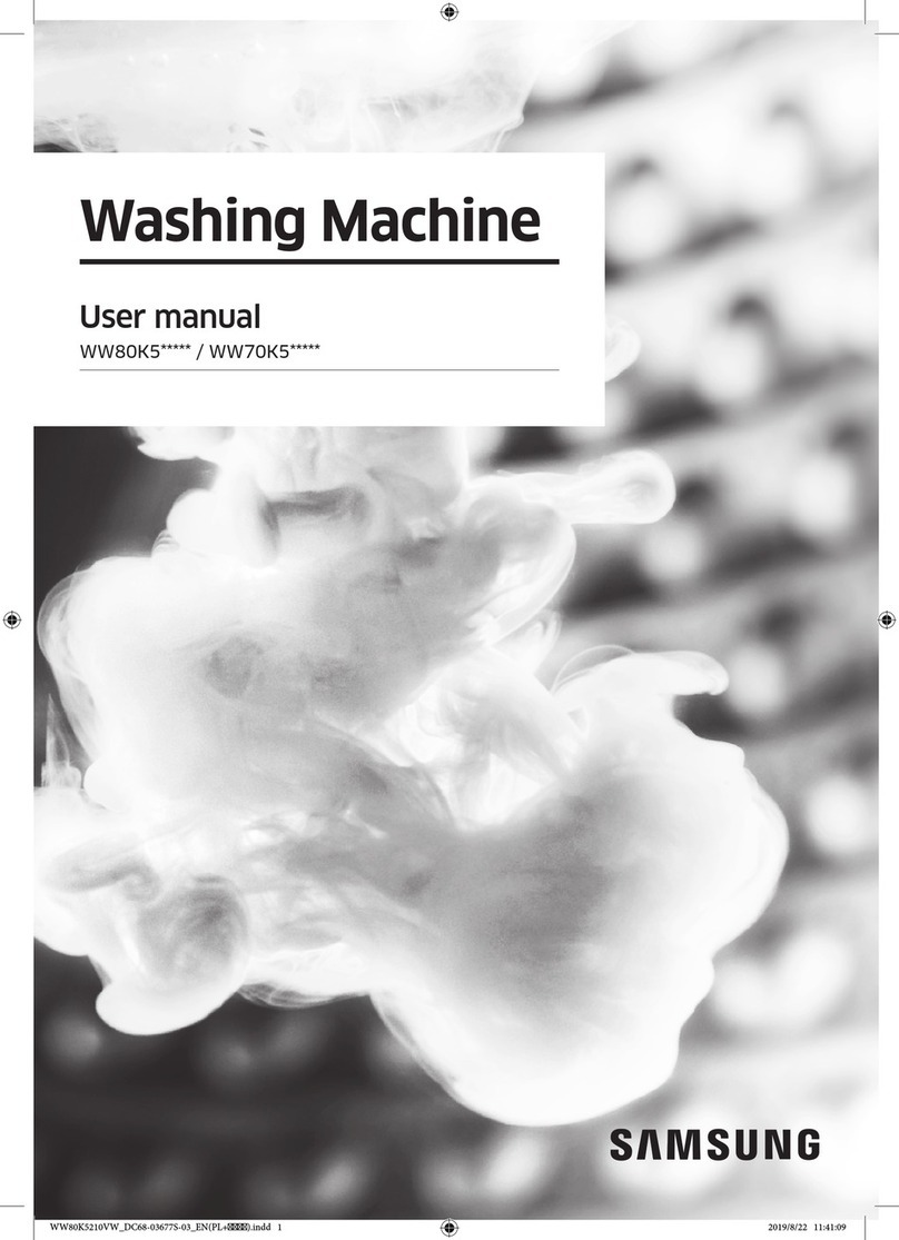 Samsung WW80K5 Series user manual