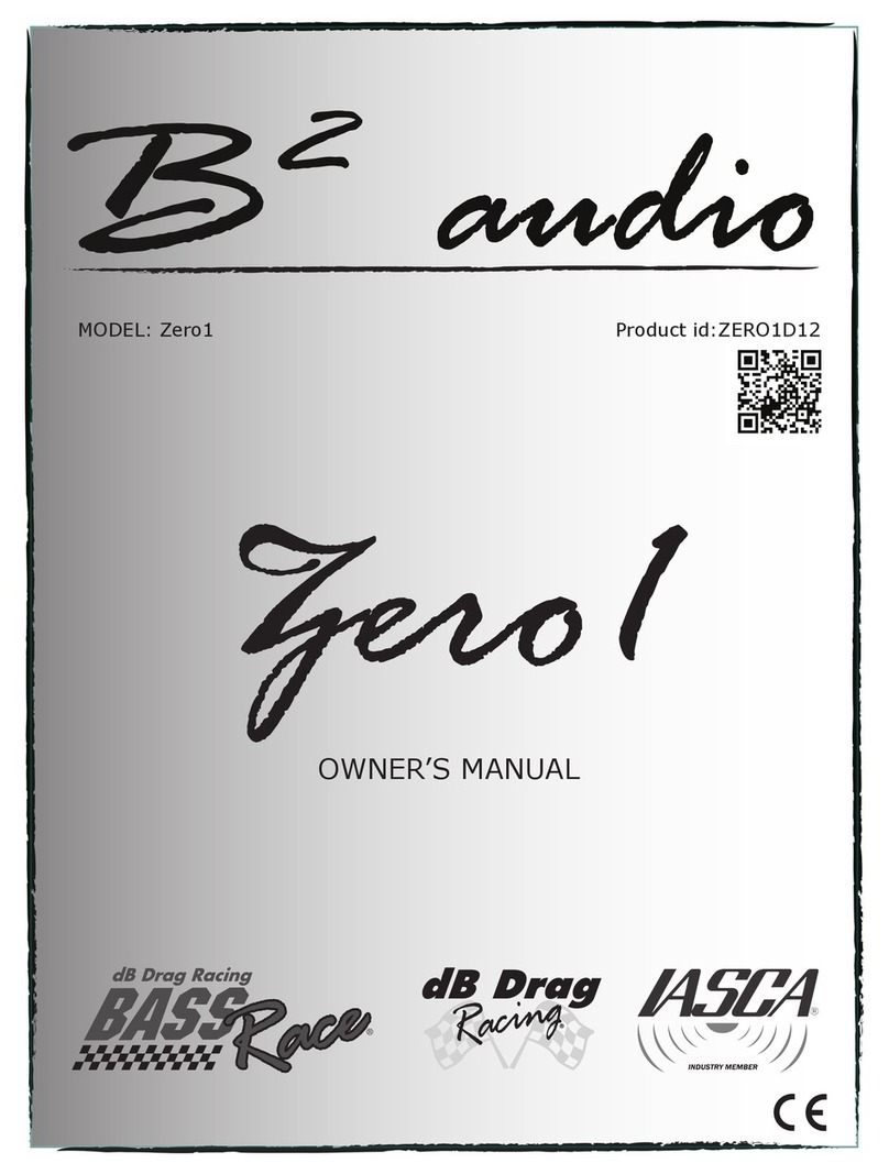 B2 Audio Zero1 owner's manual