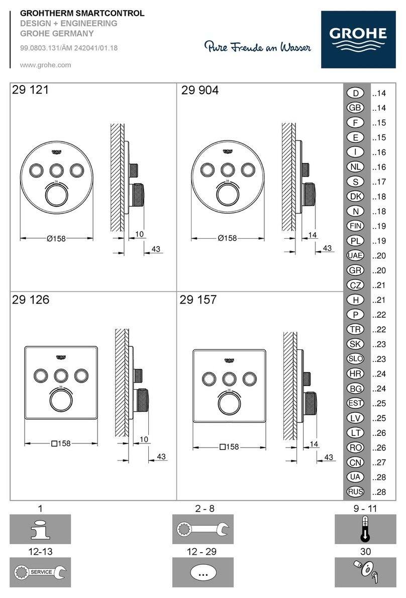 Grohe GROHTHERM SMARTCONTROL 29 126 manual