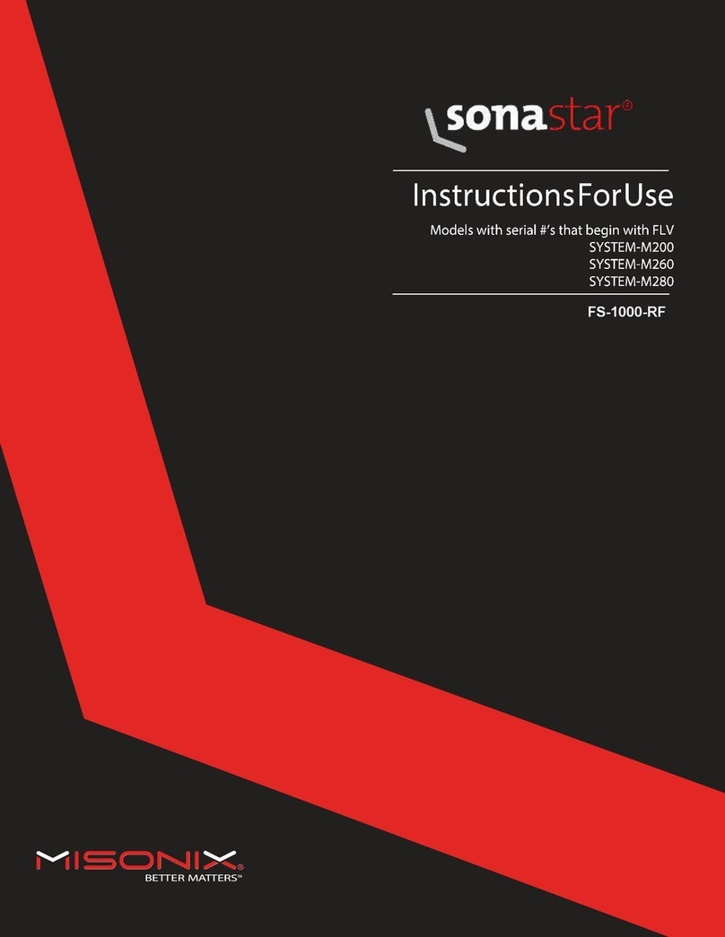 Misonix sonastar SYSTEM-M200 manual