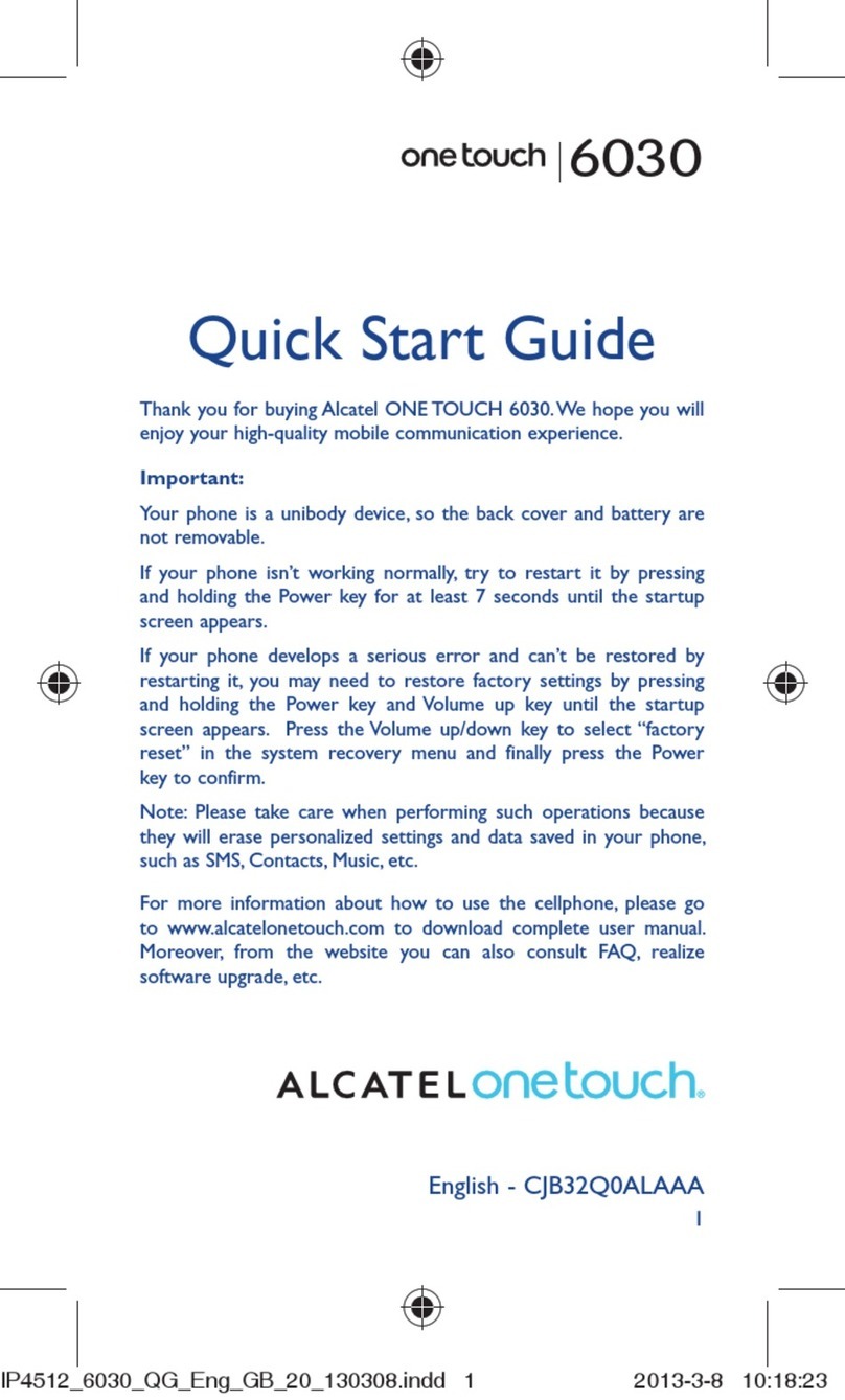 Alcatel OneTouch 6030 User manual